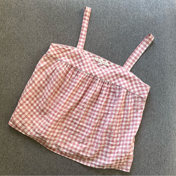 XiRENA Rose Gingham Tank Top Medium - Picture 2 of 5